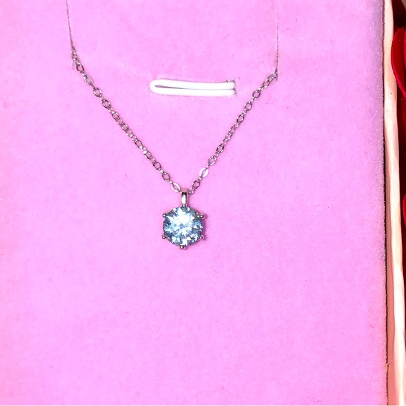 MOISSANITE 1 CT STERLING NECKLACE πNEW - Picture 17 of 17
